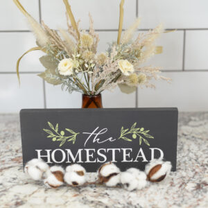 The Homestead - Wood Sign